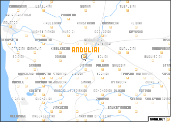 map of Anduliai