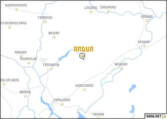 map of Andun