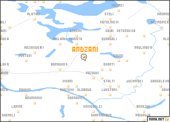 map of Andžāni