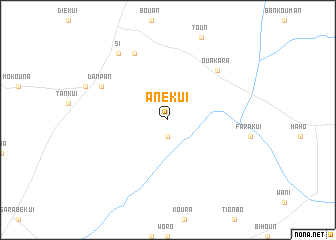map of Anékui