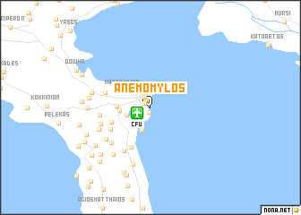 map of Anemómylos