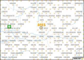 map of Anés