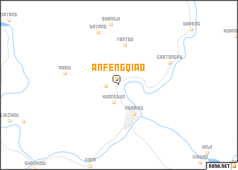 map of Anfengqiao