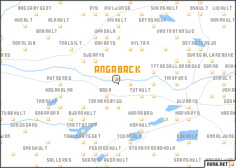 map of Ängabäck