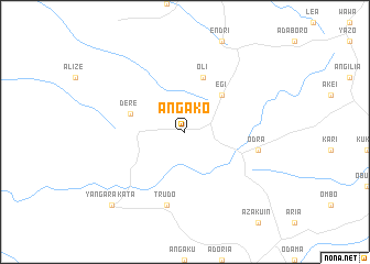 map of Angako