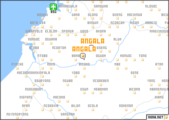 map of Angala