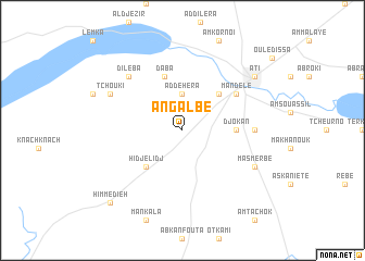 map of Angalbé