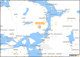 map of Ängås