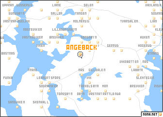 map of Ängebäck