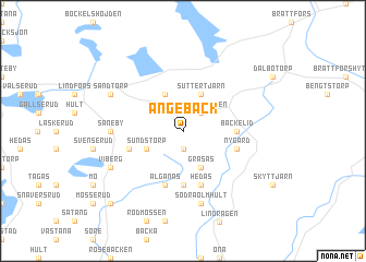 map of Ängebäck