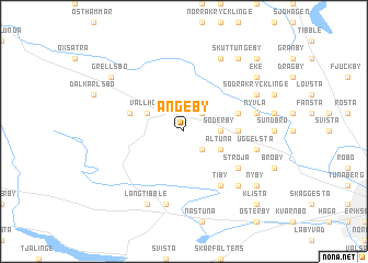 map of Ängeby