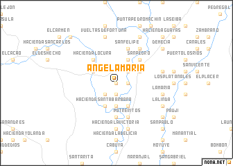 map of Ángela María