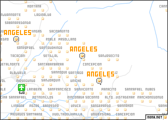 map of Ángeles