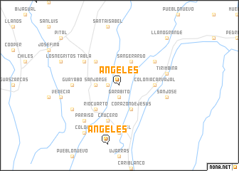 map of Ángeles