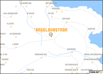 map of Angelókastron