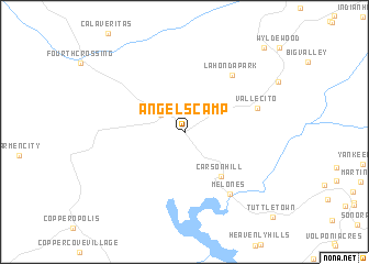 map of Angels Camp