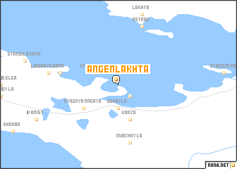 map of Angen-Lakhta