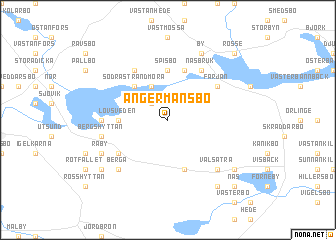 map of Ångermansbo
