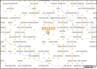 map of Angern