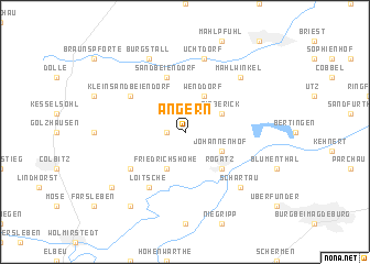 map of Angern