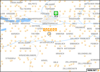 map of Angern