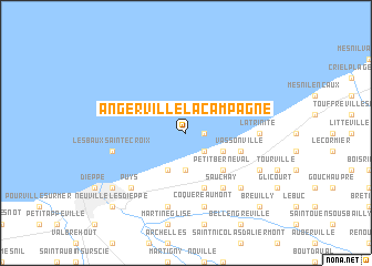 map of Angerville-la-Campagne