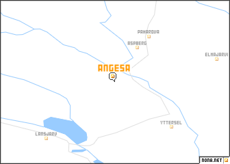 map of Ängeså