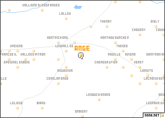 map of Angé