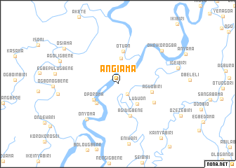 map of Angiama