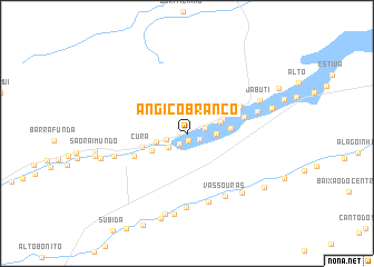 map of Angico Branco