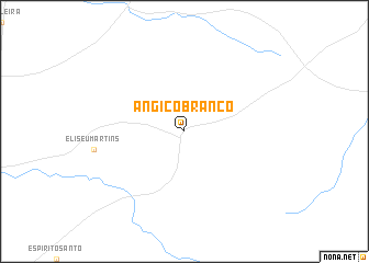 map of Angico Branco