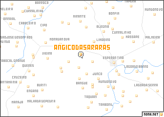 map of Angico das Araras