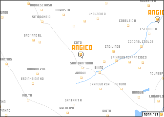 map of Angico