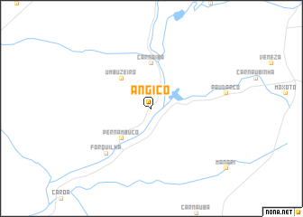 map of Angico