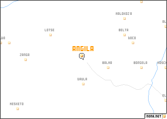map of Āngīla