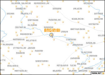 map of Angiriai