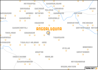 map of Angoal Douna