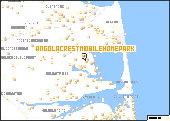 map of Angola Crest Mobile Home Park