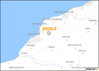 map of Angola