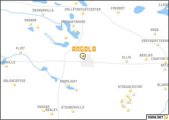 map of Angola