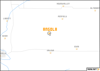 map of Angola