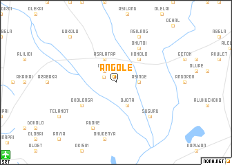 map of Angole