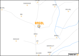 map of Angol