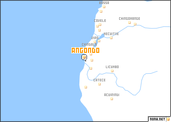 map of Angondo