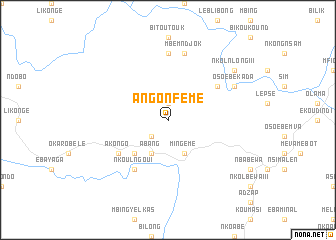 map of Angonfémé