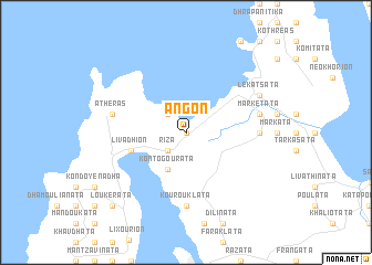 map of Angón
