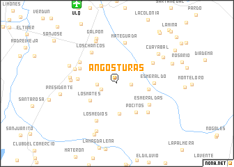 map of Angosturas