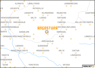 map of Angostura