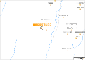 map of Angostura