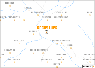 map of Angostura